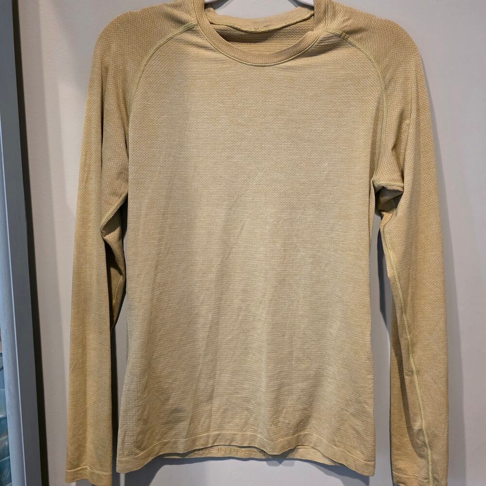 lululemon Metal Vent Long Sleeve Yellow Green Women's XS